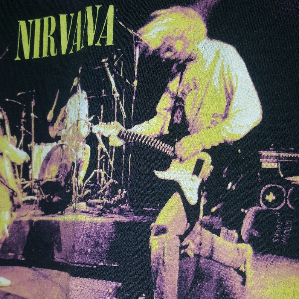 Vintage Nirvana All Over Print Shirt 1996 T Shirt
